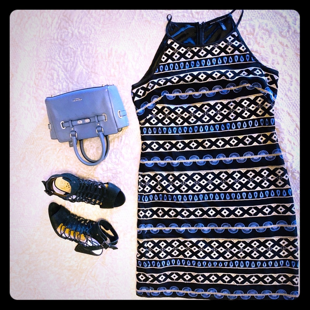 White House Black Market Embroidered Shift